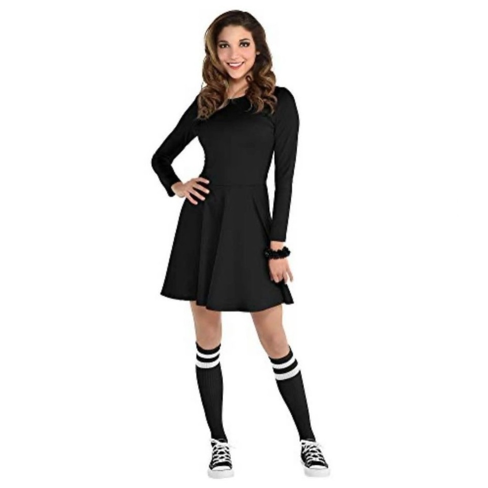 NWT 🖤 Amscan Fit & Flare Dress Adult Women Standard size - Wednesday Addams!
